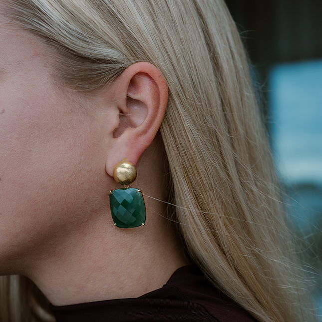 Petit Comité Statement Oorbellen Claire Smaragd