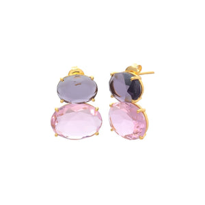 Petit Comité Statement Oorbellen Liv Loliet Kwarts