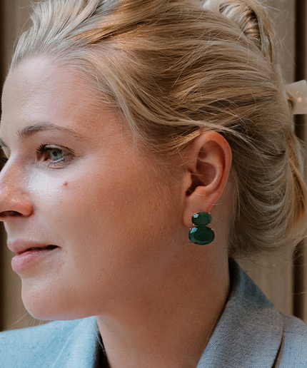 Petit Comité Statement Oorbellen Liv Smaragd