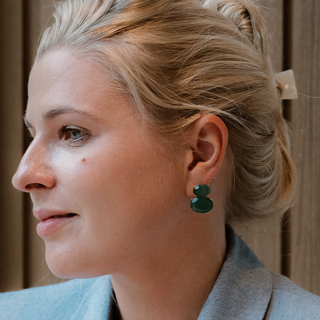 Petit Comité Statement Oorbellen Liv Smaragd