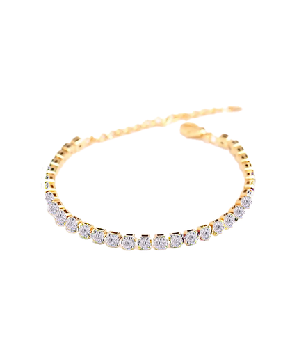 Petit Comité Tennis Bracelet Geboortesteen April Kristal Diamand