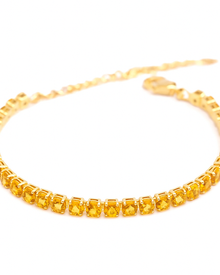 Petit Comité Tennis Bracelet Geboortesteen November Citrien Diamand