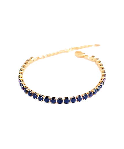 Petit Comité Tennis Bracelet Geboortesteen September Saffier Diamand