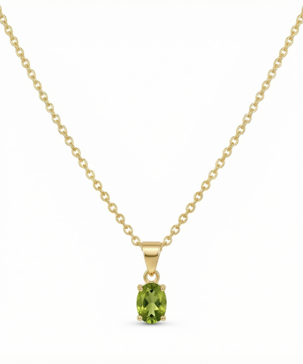 Petit Comité Vintage Ketting Geboortesteen Augustus Peridoot