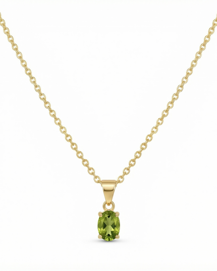 Petit Comité Vintage Ketting Geboortesteen Augustus Peridoot