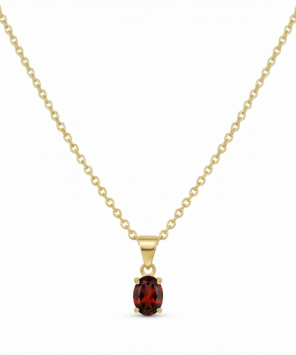 Petit Comité Vintage Ketting Geboortesteen januari Granaat